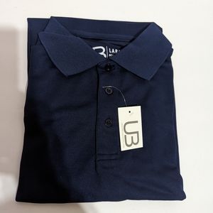 Men's Urban Boundaries Dark Blue Polo Shirt brand new Size L